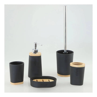 Accesorios baño negro mate