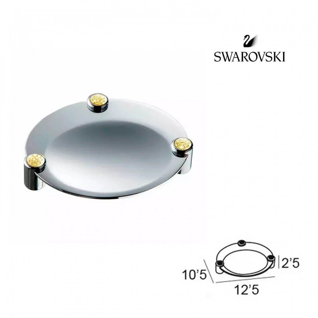 Accesorios baño con cristales Swarovski