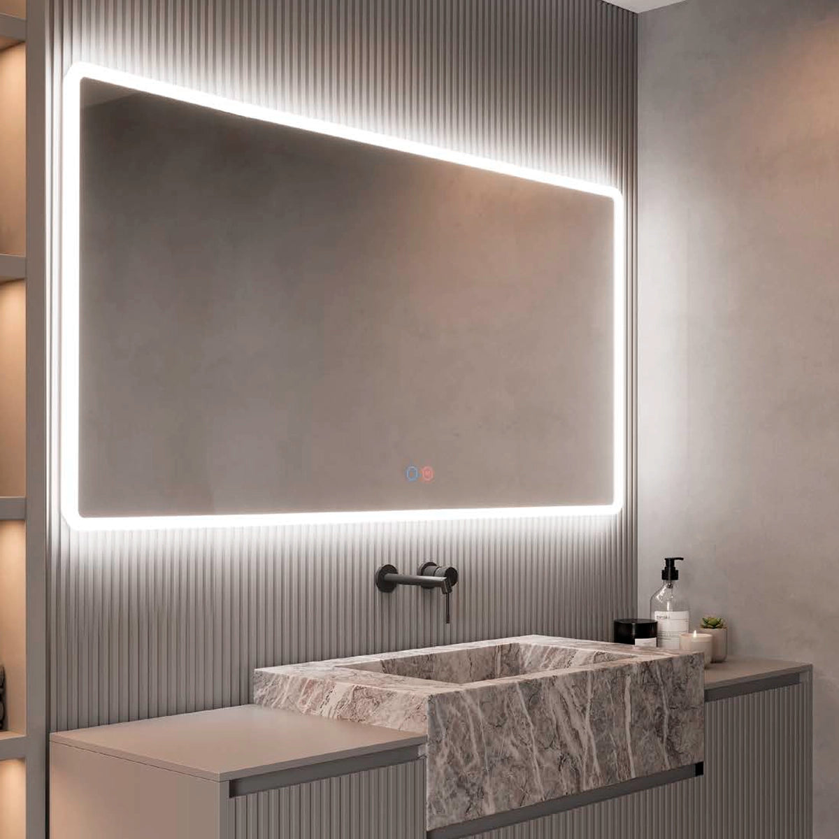 Espelho com bordas arredondadas Praga