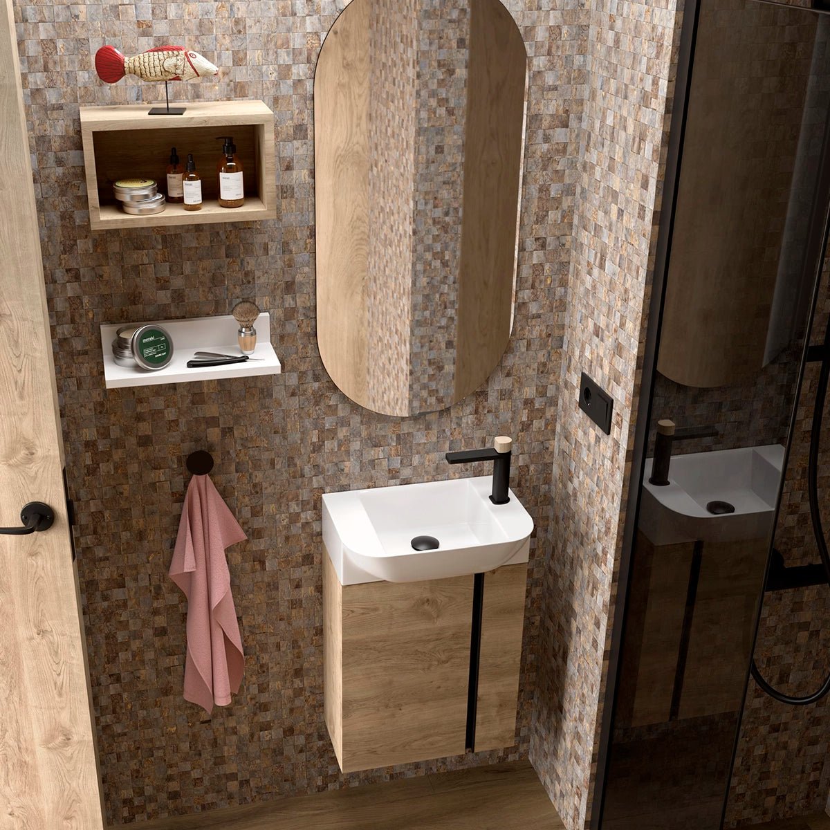 Mueble de baño fondo reducido Versa - Thebath