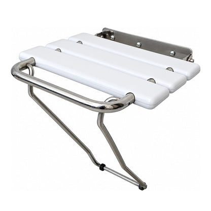 Asiento para ducha abatible con soporte y asa blanco - The Bath