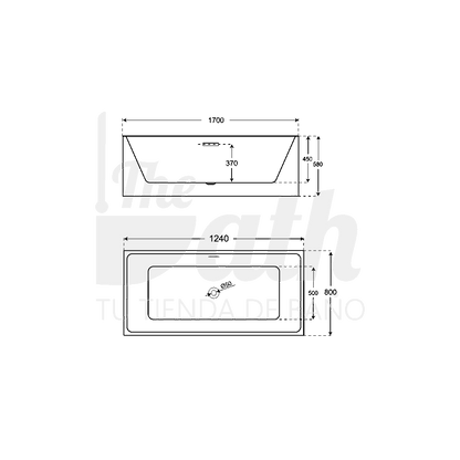 Bañera de diseño exenta Ituri