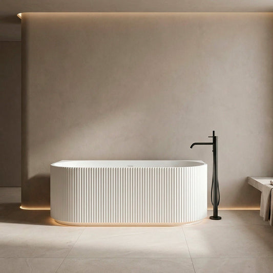 Bañera diseño acanalado Hebe - Thebath