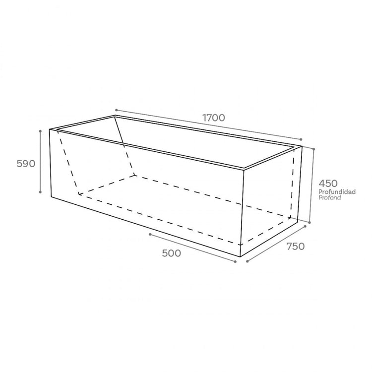 Exempt bathtub Duero