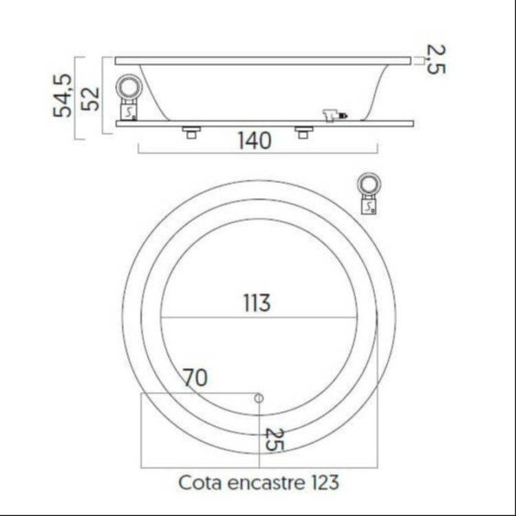 Banheira jacuzzi Sait