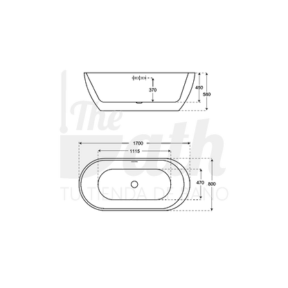 Bañera ovalada Volta
