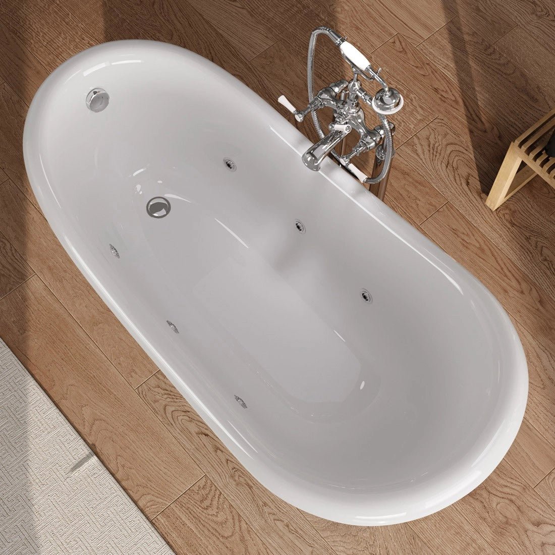 Bañera vintage con hidromasaje Andromeda