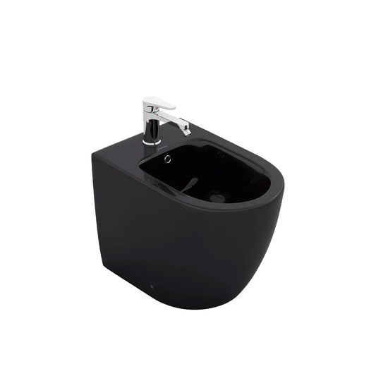 Bidé a suelo negro brillo Veron - The Bath