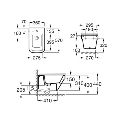 Bidet Roca Dama suspendido - The Bath