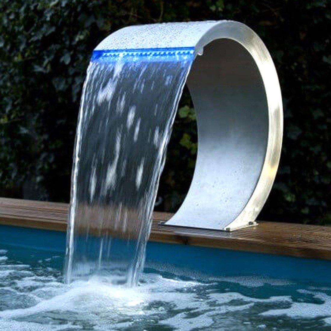 Cascada para piscina Cromoterapia Caribe