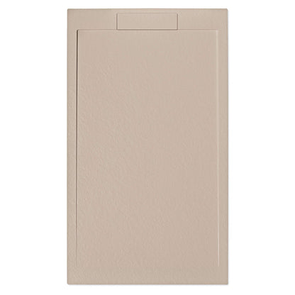 Plato de ducha resina textura pizarra Carnac - Thebath