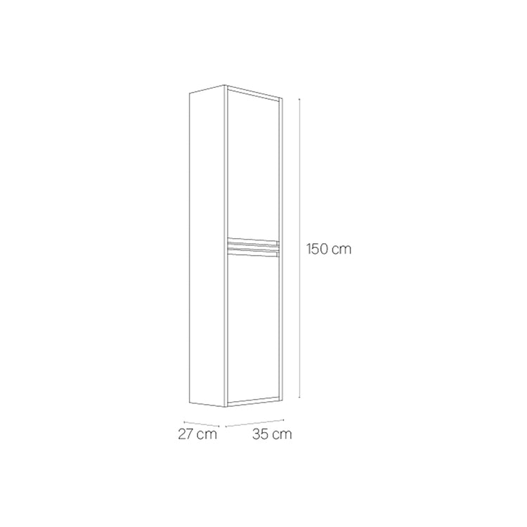 Coluna de casa de banho moderna com prateleiras Slider