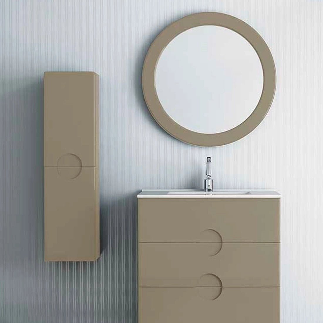 Columna de baño suspendida Circular
