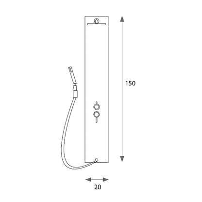 Columna ducha Pizarra Alfa - Thebath