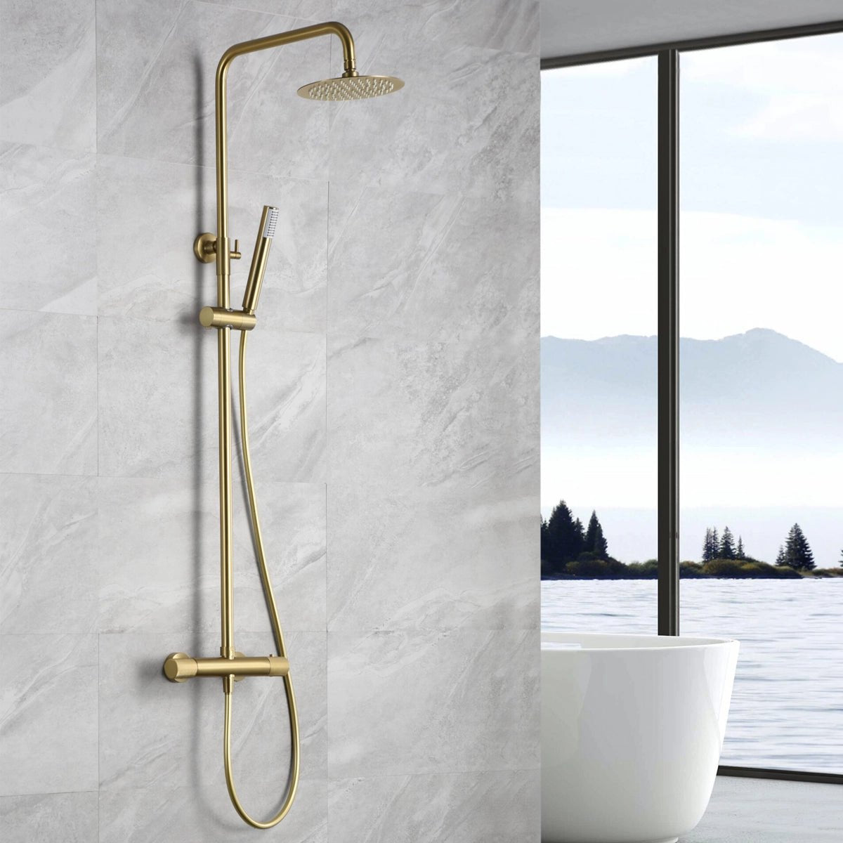 Columna ducha termostática Line - The Bath