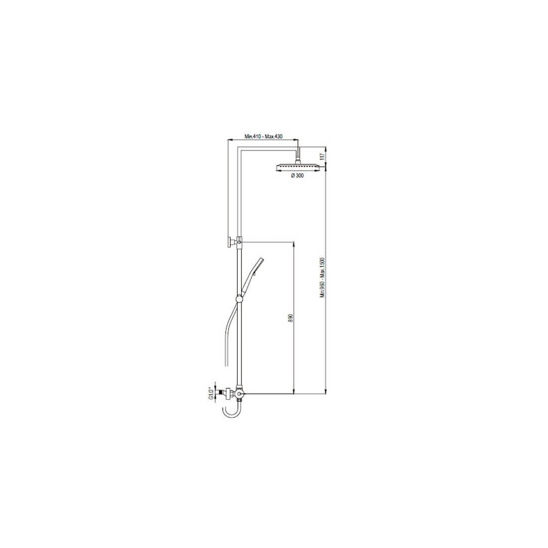 Columna ducha termostática Premium