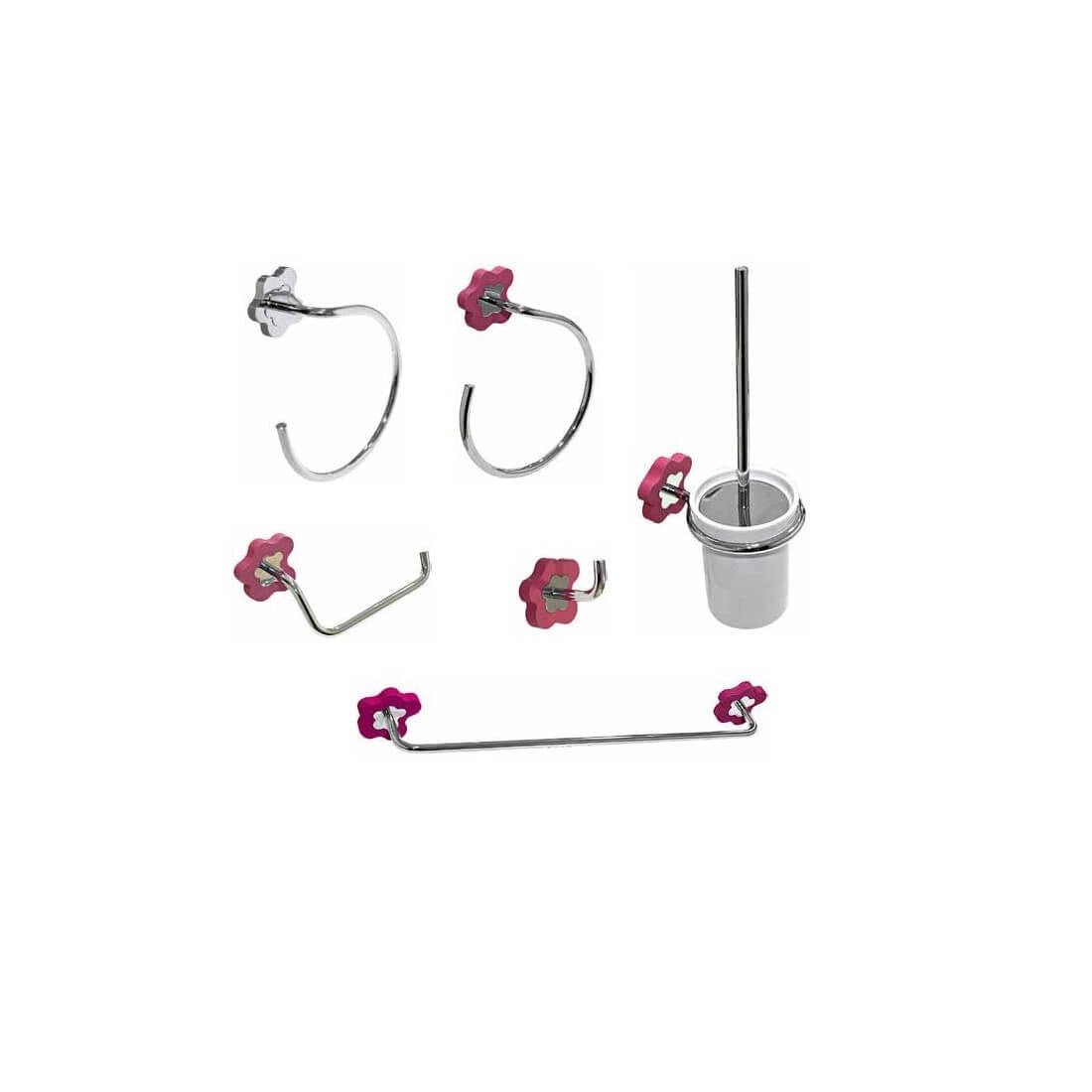 Conjunto accesorios de baño Flower
