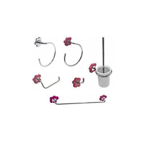 Conjunto accesorios de baño Flower