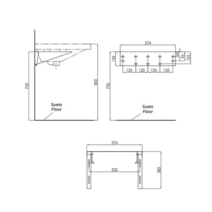 Conjunto Lavabo PMR - Thebath
