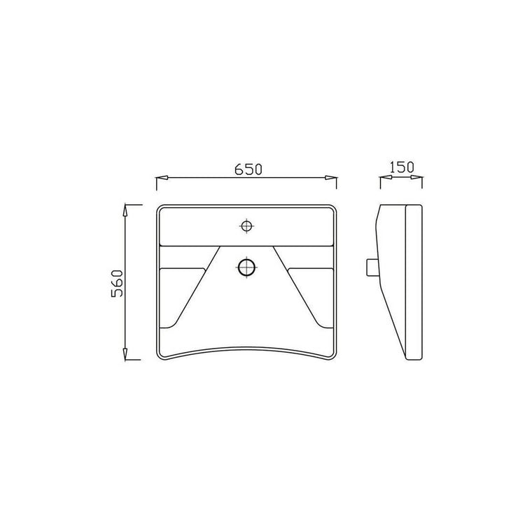 Conjunto Bacia PMR ergonómico
