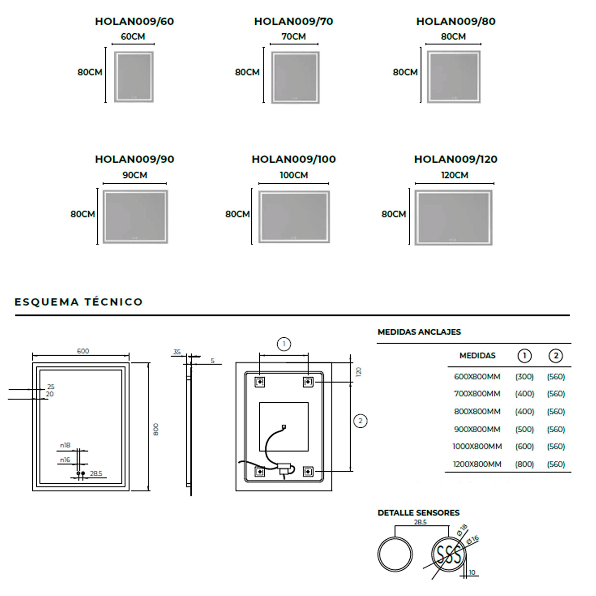 Espelho de toque holandês