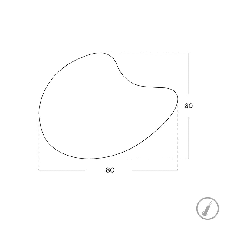 Espelho forma irregular Sira