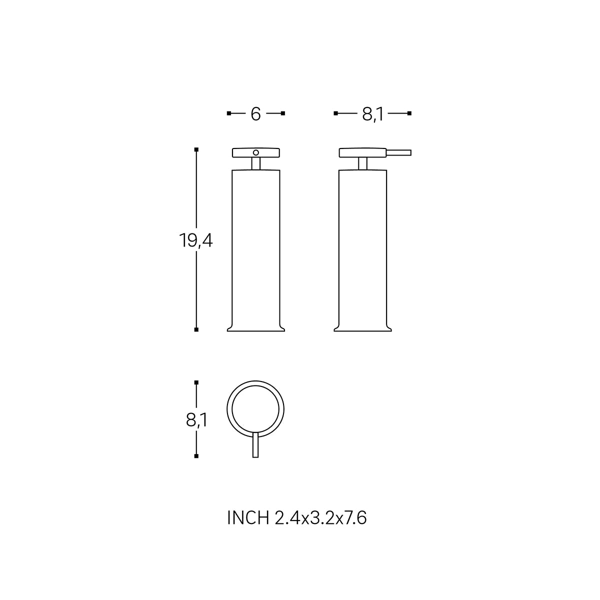 Dispensador de jabón Geyser - Thebath