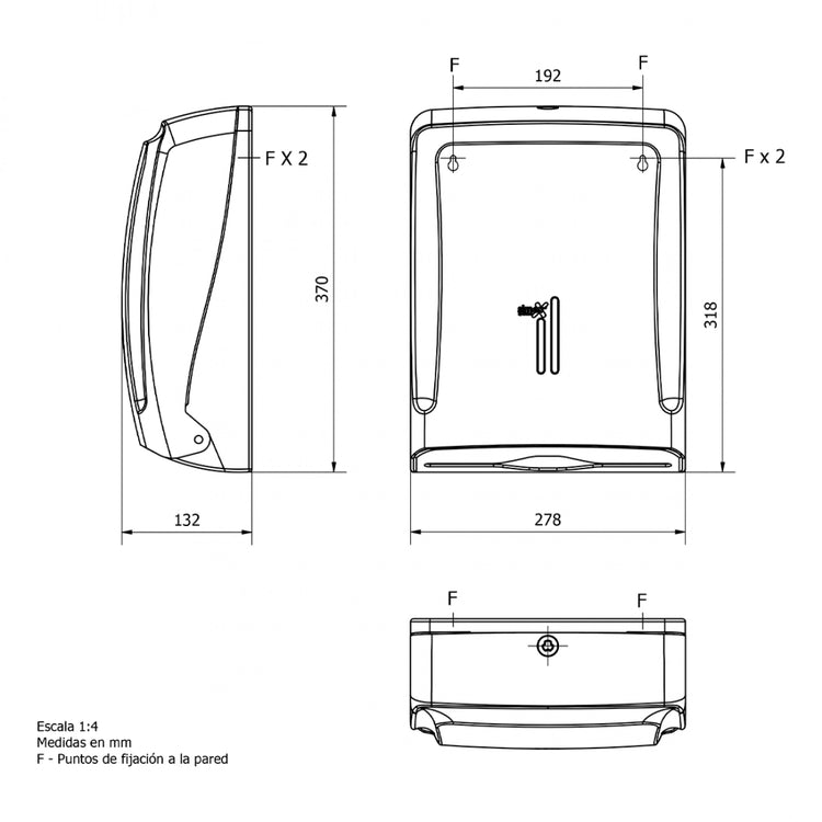 Dispensador de papel toalha