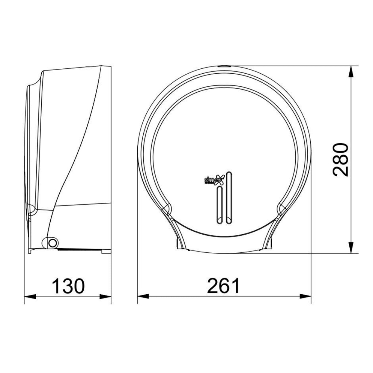 Dispensador papel higiénico - Thebath