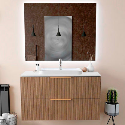 Encimera de Madera Hidrófuga Blanca