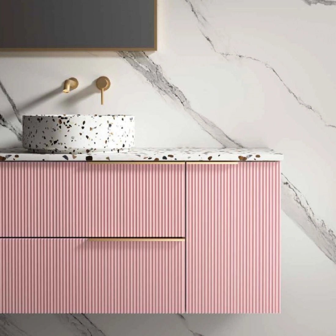 Encimera de piedra para mueble Piedra Lux Terrazo