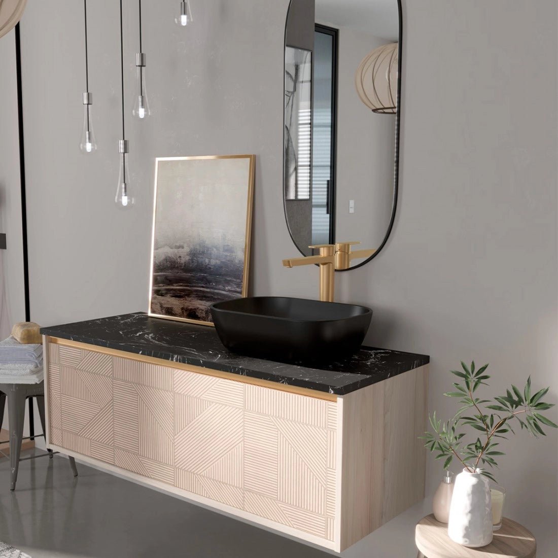 Encimera de piedra para mueble Stein