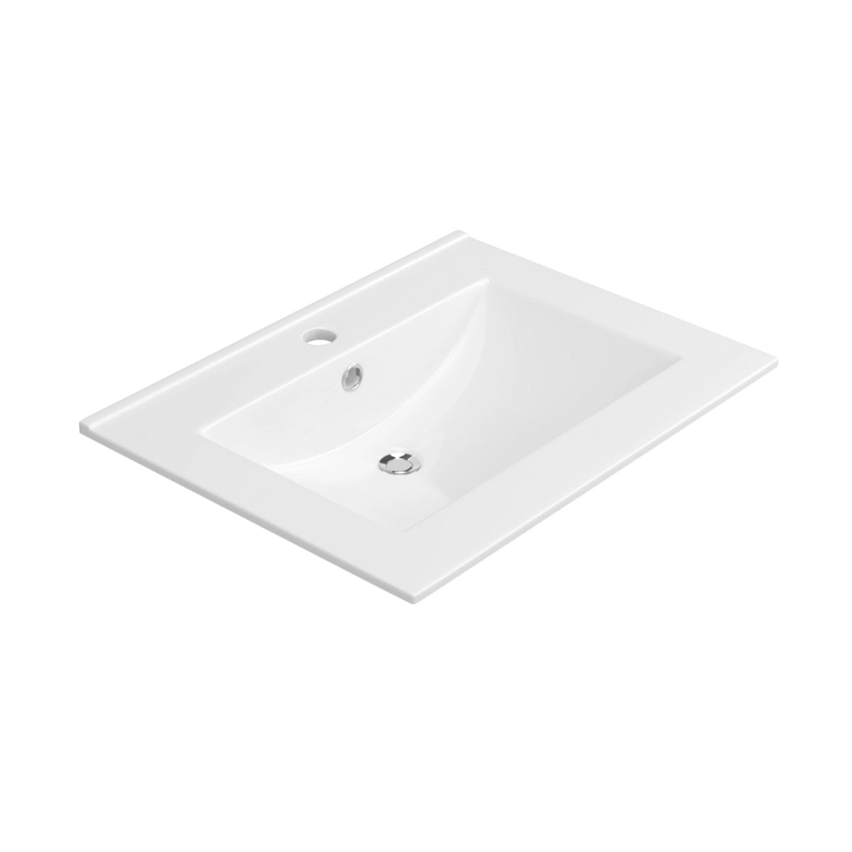 Lavabo cerámica seno centrado extrafino - Thebath