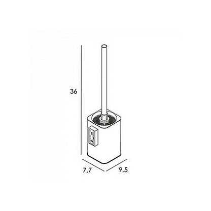 Escobillero de pared Slim 2300