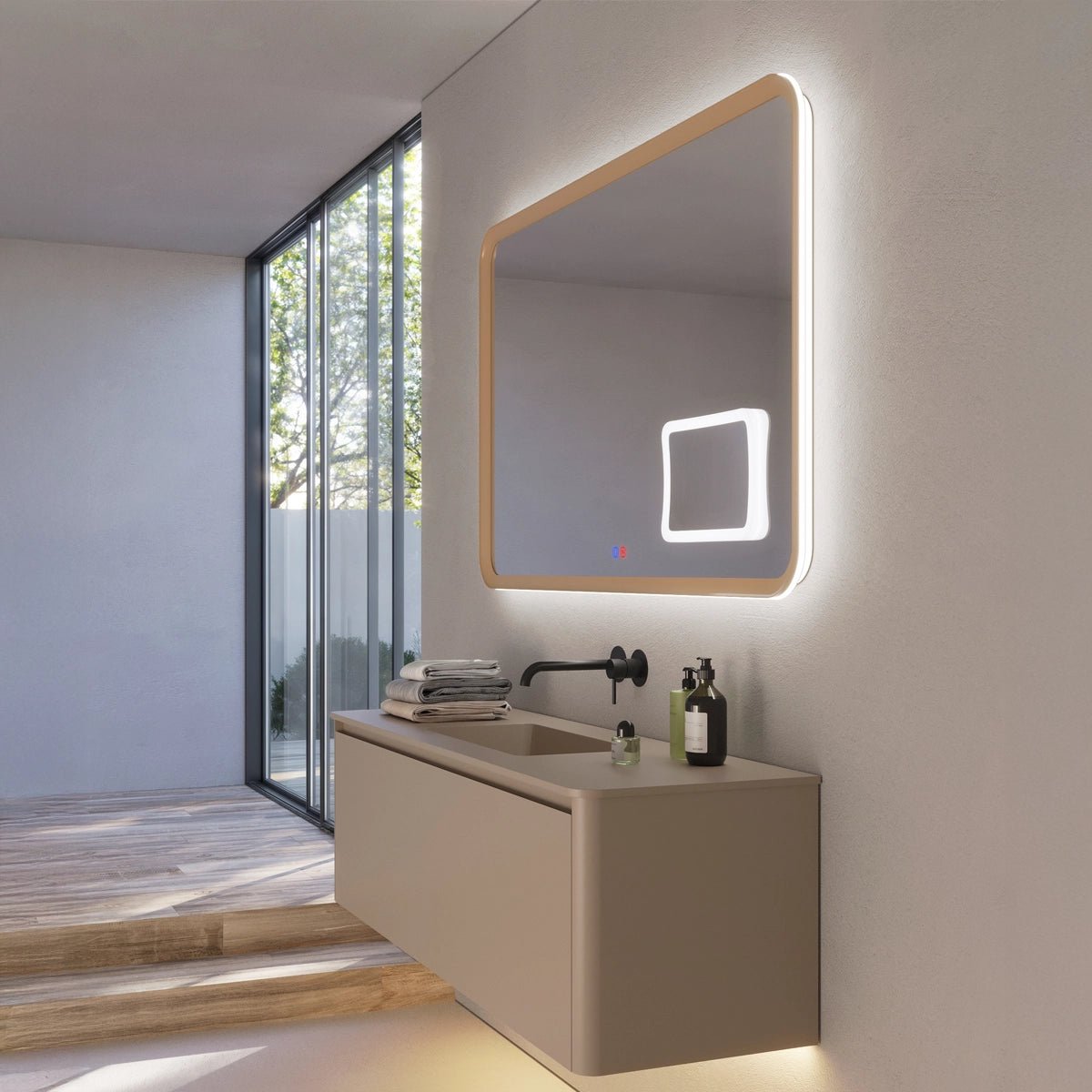 Espejo con aumento Duomo - Thebath