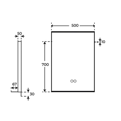 Espejo con balda Vito - Thebath
