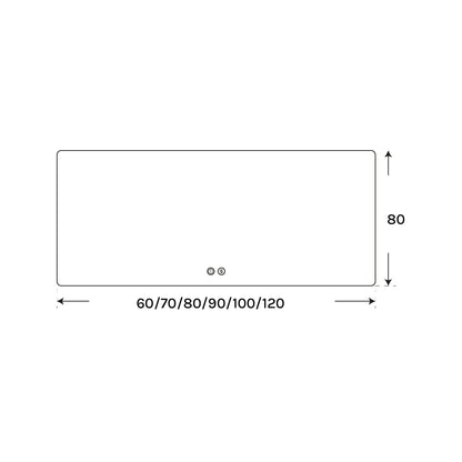 Espejo con cantos redondeados Praga - Thebath