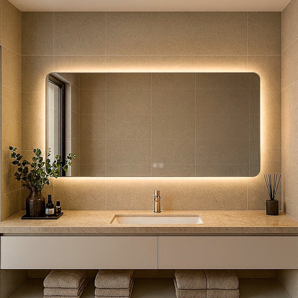 Espejo con luz led Atenea - Thebath