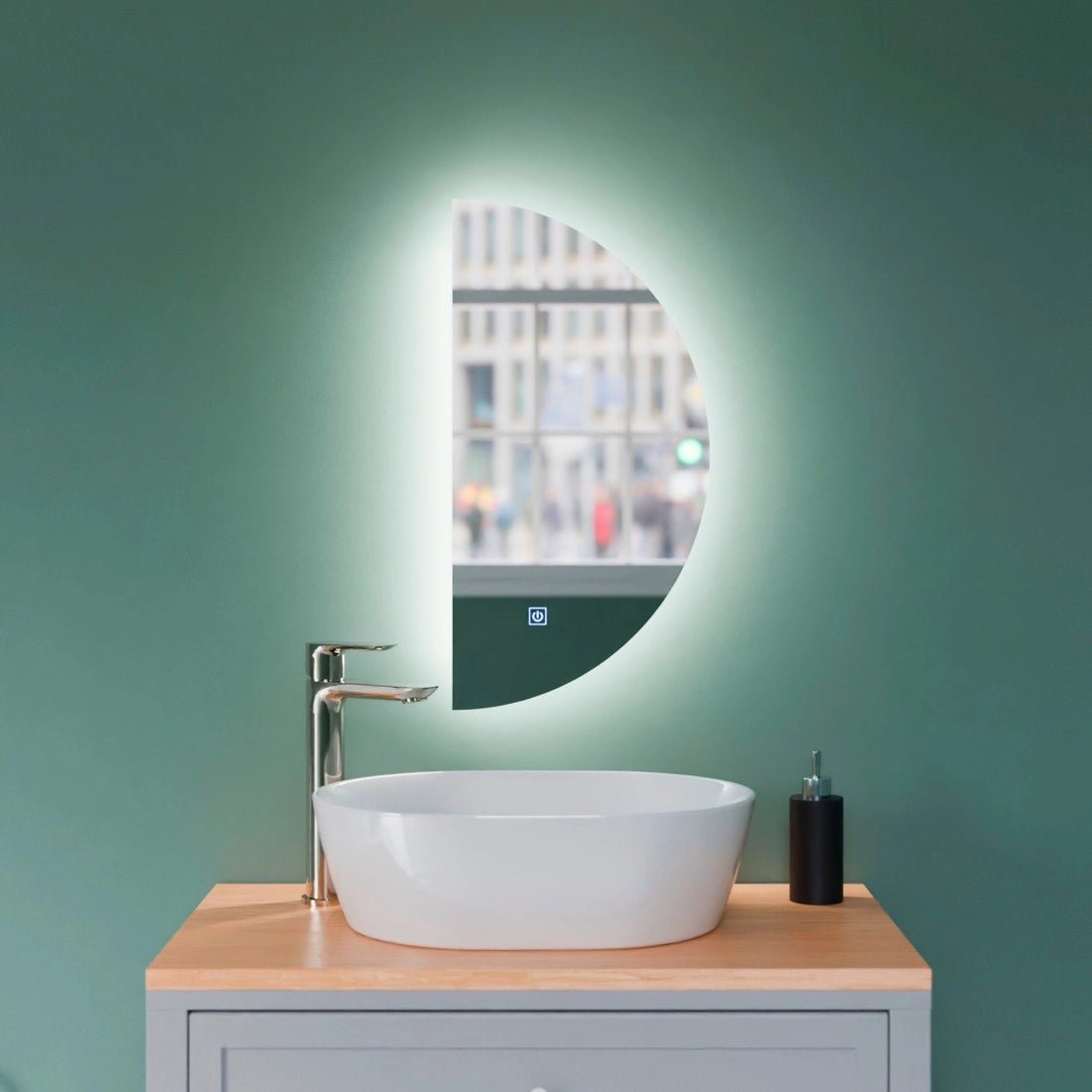 Espejo con luz led Marte Simple