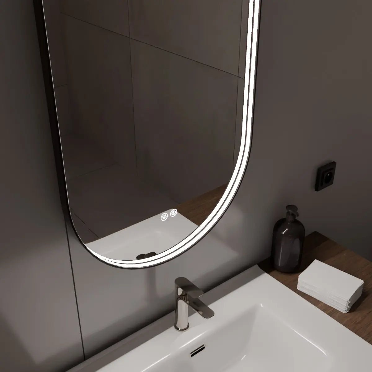 Espejo con marco Loris - Thebath