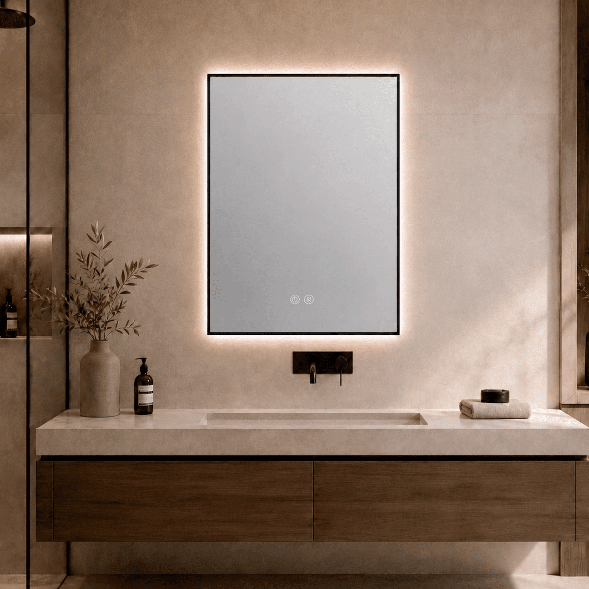 Espejo con marco metalico Nyros - The Bath