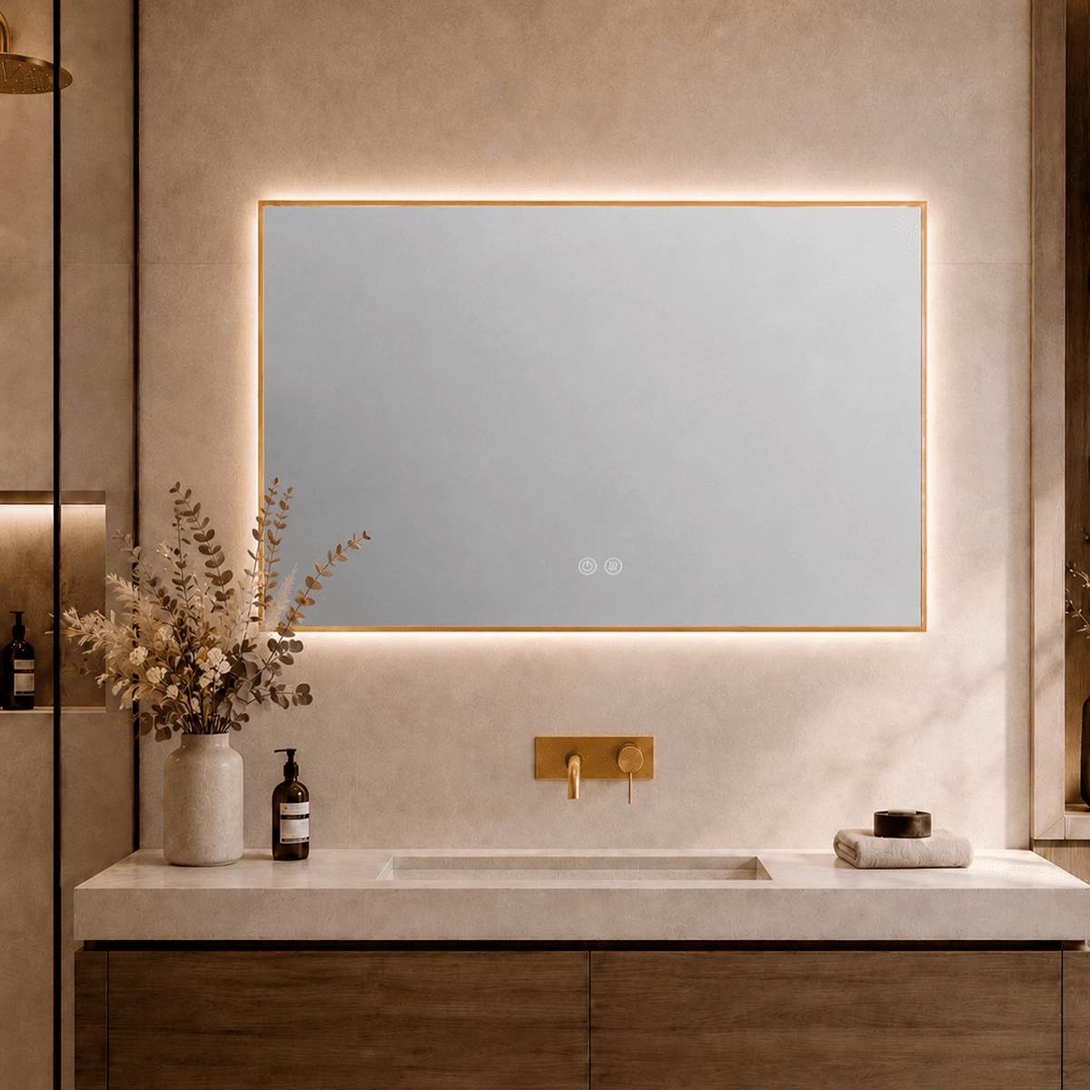 Espejo con marco metalico Nyros - The Bath