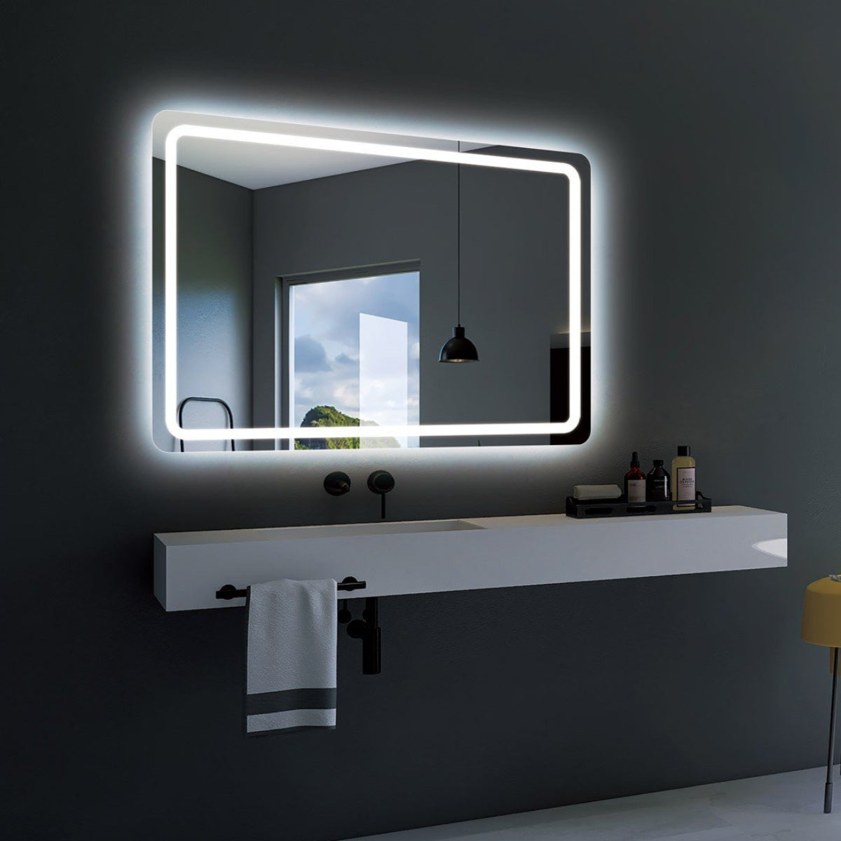 Espejo con sensor y luz led Grecia