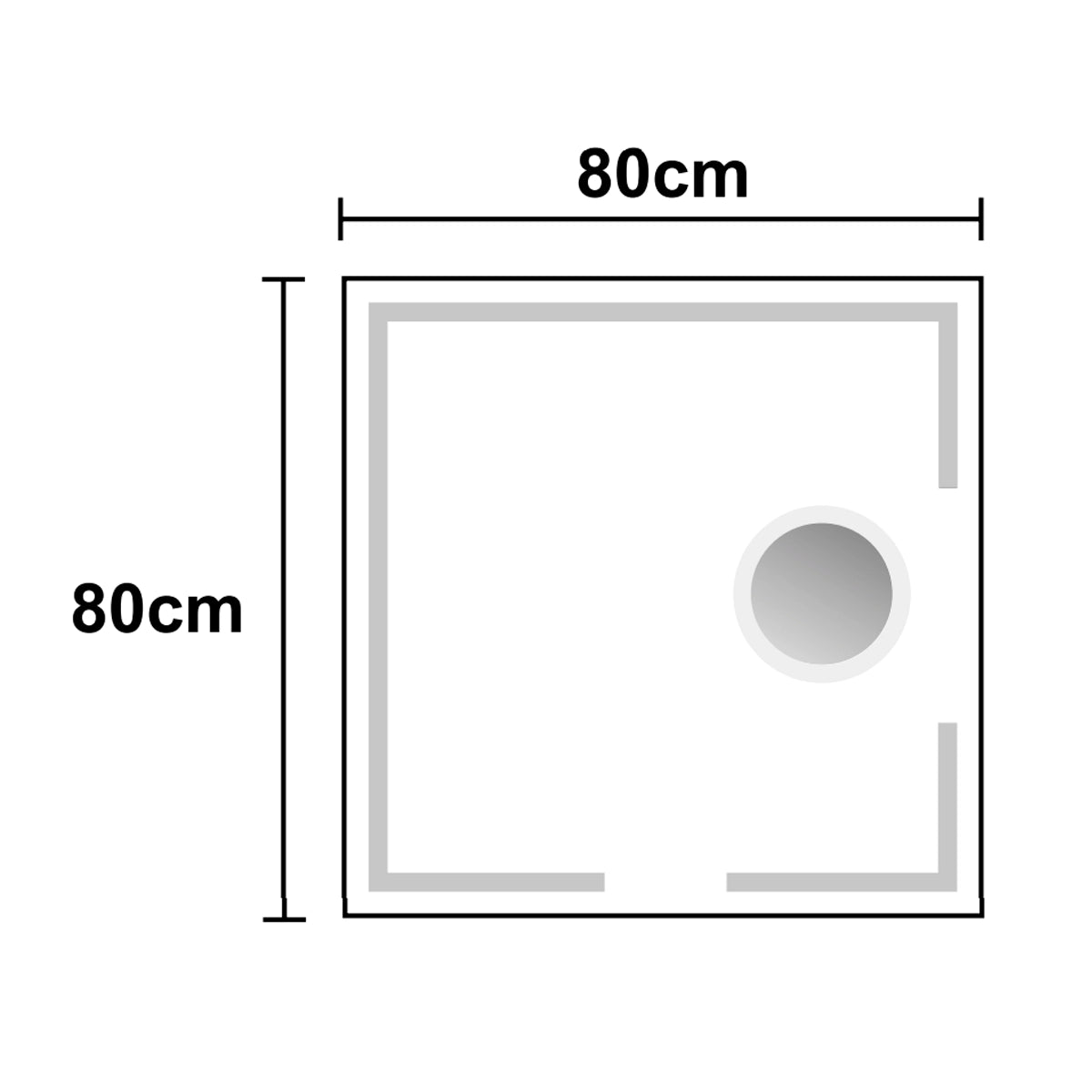 Espejo de baño con aumento Malta - Thebath