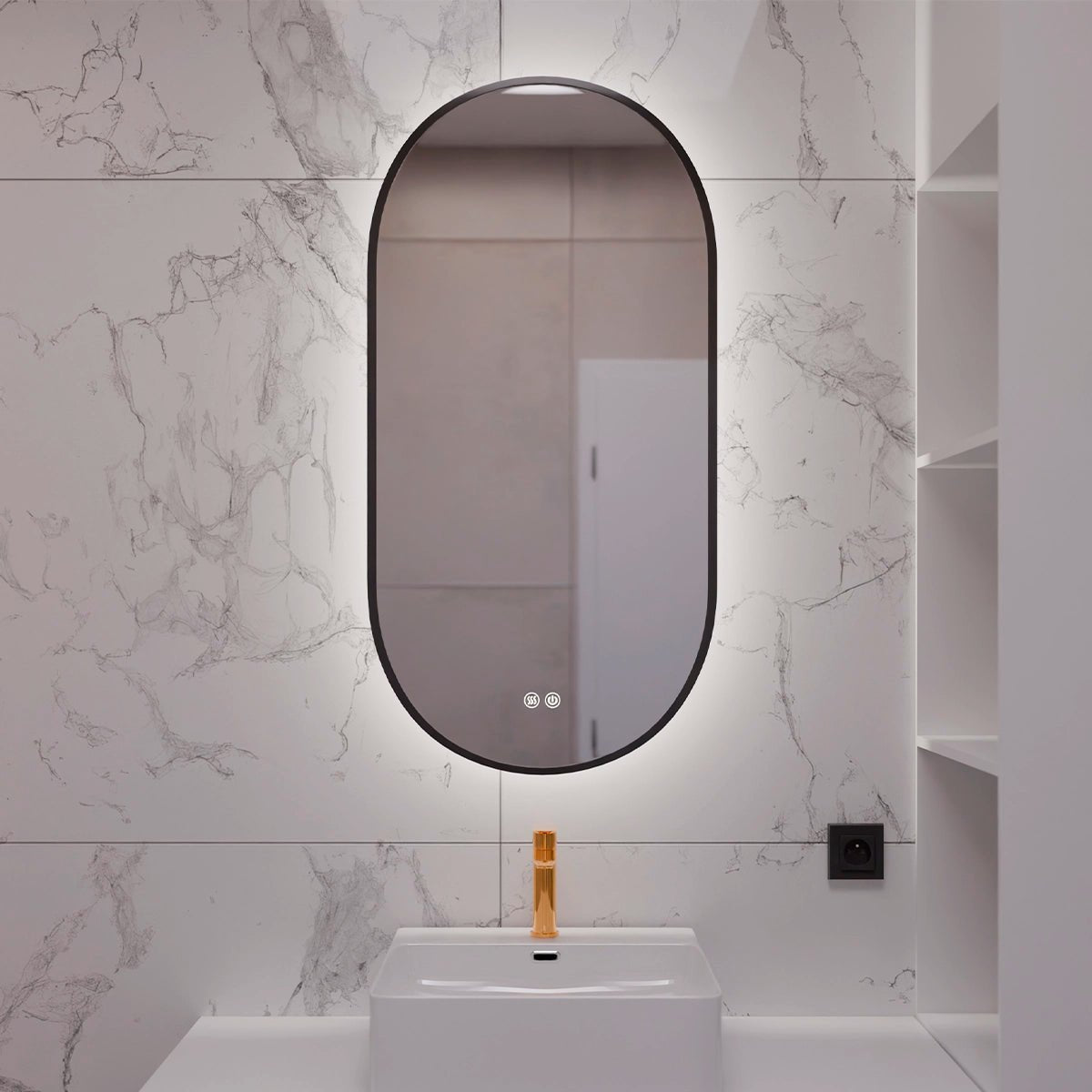 Espejo de baño con luz led Perseo - Thebath