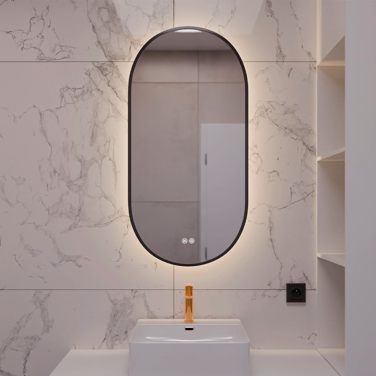 Espejo de baño con luz led Perseo - Thebath
