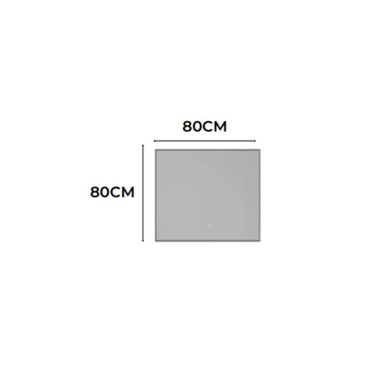 Espelho com luz LED integrada Ability dourado escovado