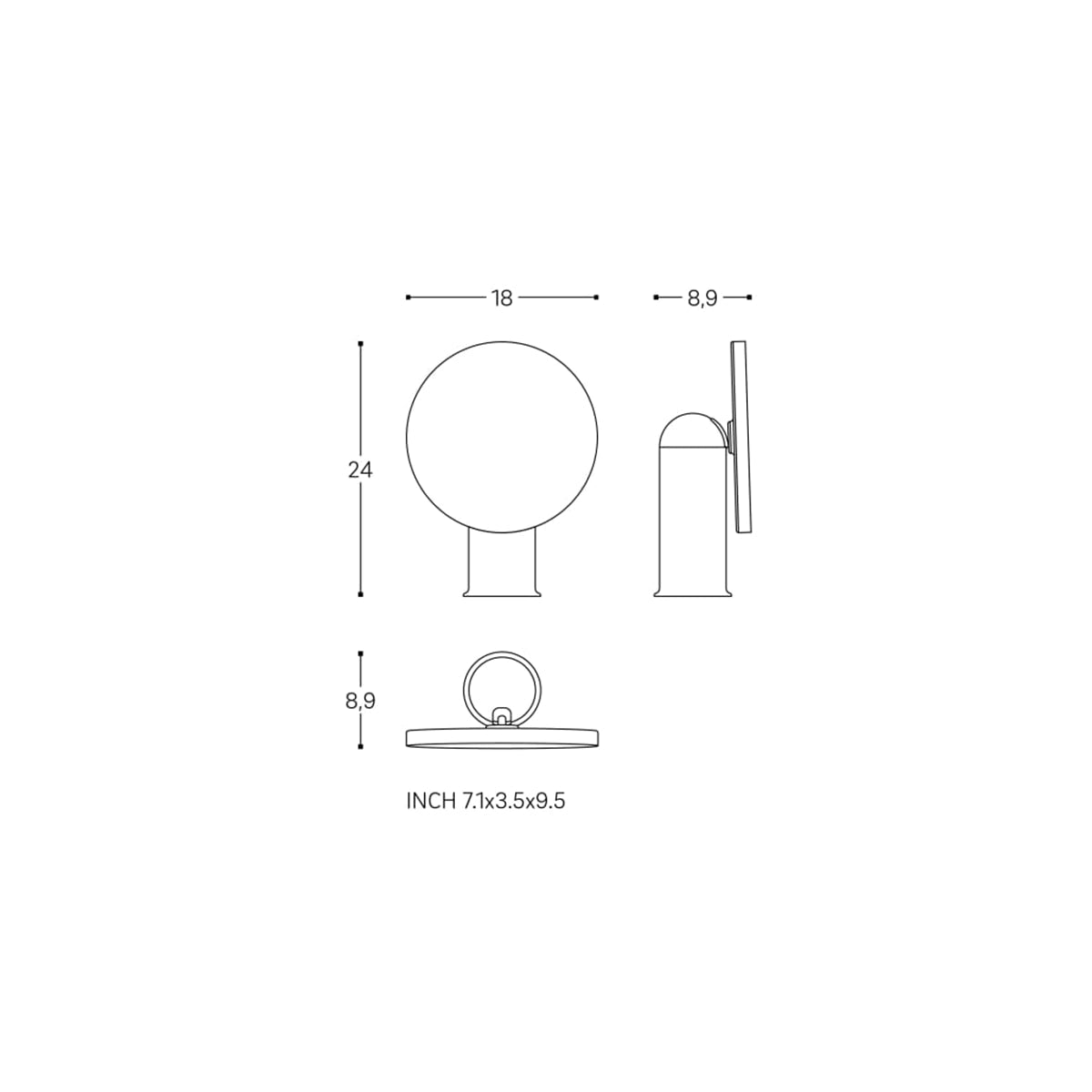 Espejo mesa Geyser - Thebath