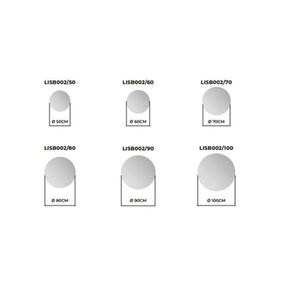 Espejo moderno con luz led Lisboa - Thebath