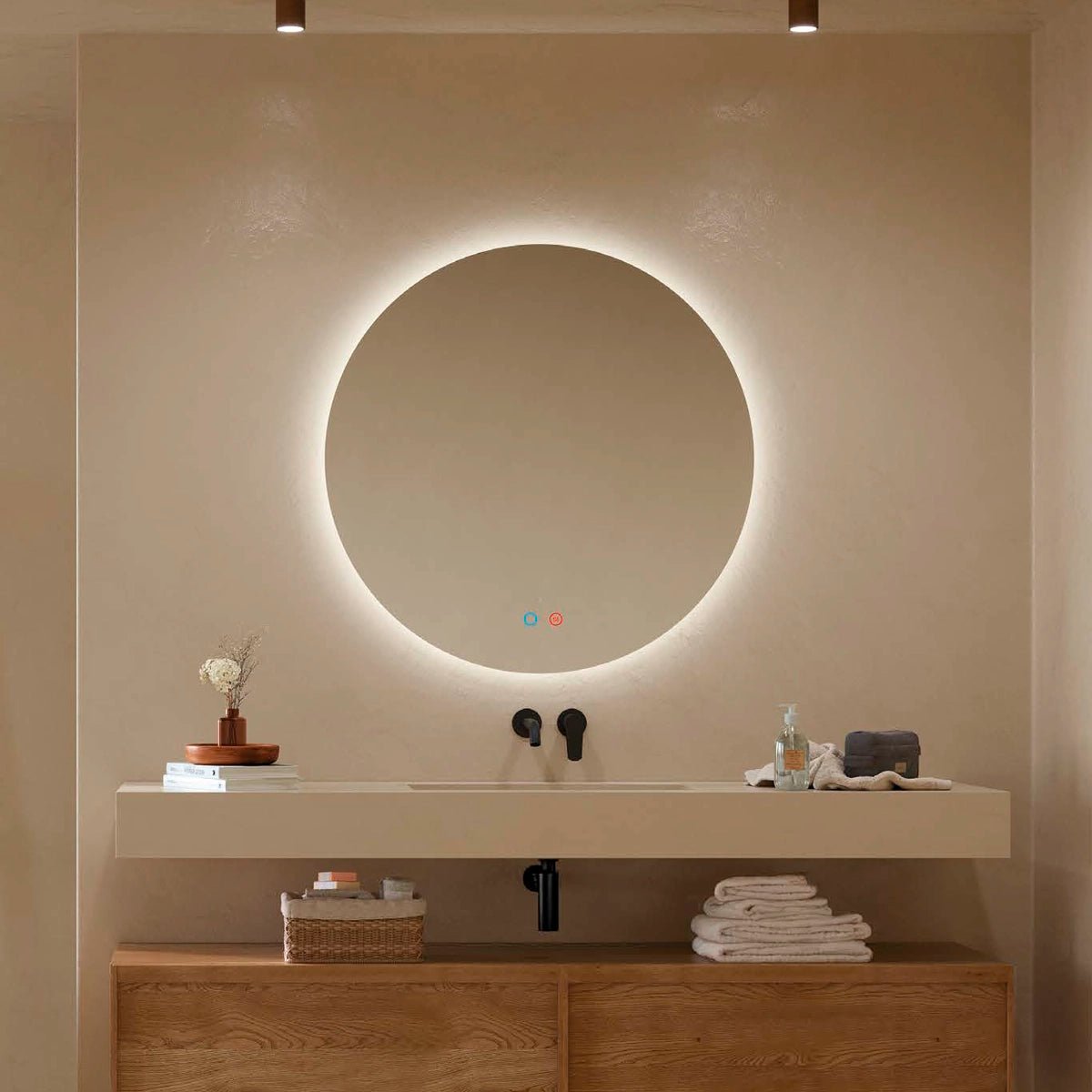 Espejo moderno con luz led Lisboa - Thebath